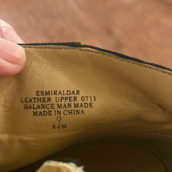 Nine West Like New Black Suede High Heeled Boots, 8.5M, 4.5”heels, leather upper - Picture 4 of 5